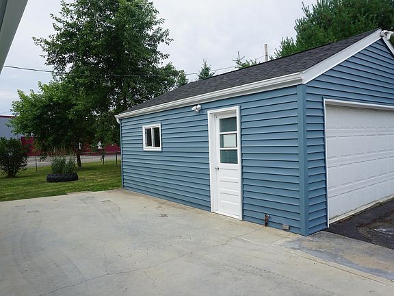 Exterior of garage