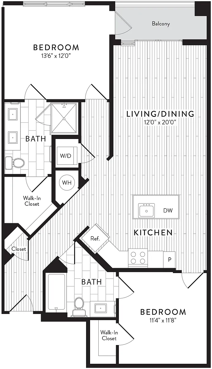 Floor plan C10 - 2 Bed_2 Bath