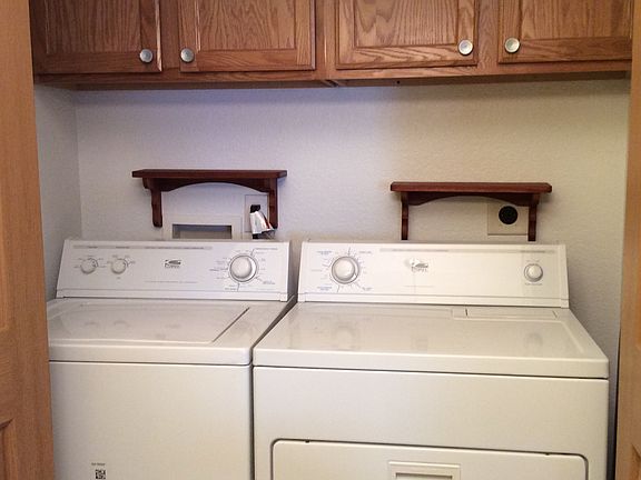 Convenient laundry area.