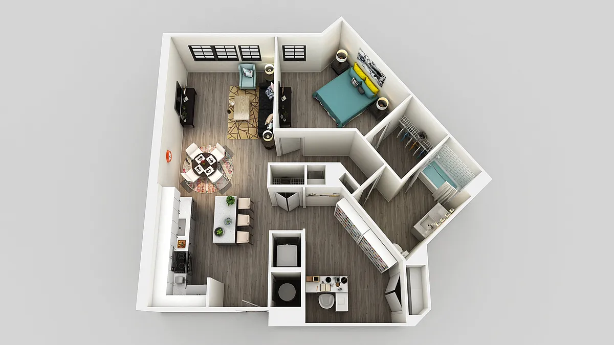 Floor plan A6 with Den