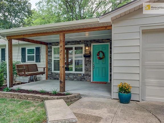New concrete covered porch.