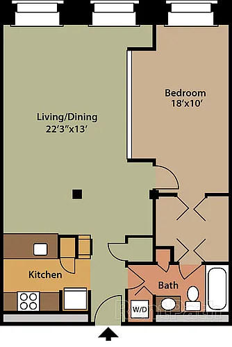 Floor plan 1 Bedroom