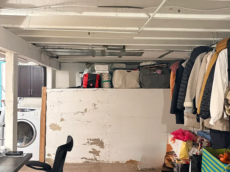Ample storage in basement