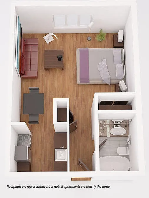 Floor plan Grand Prix Studio
