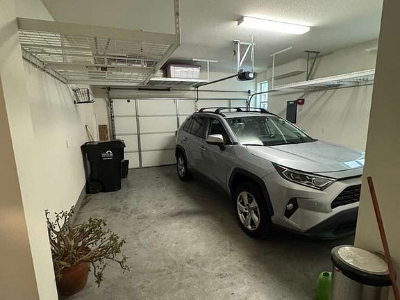 2 car garage with overhead storage