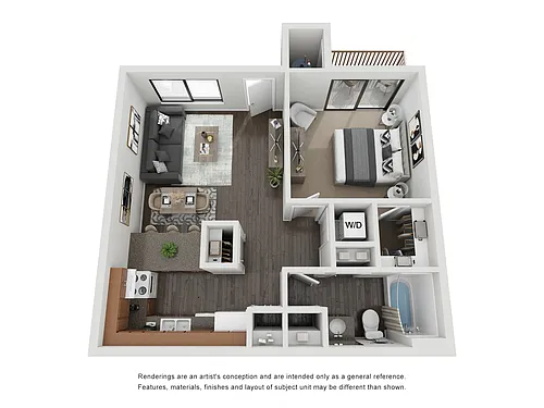 Floor plan One Bedroom