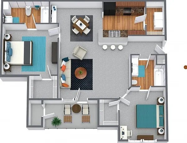 Two Bedroom Two Bedroom