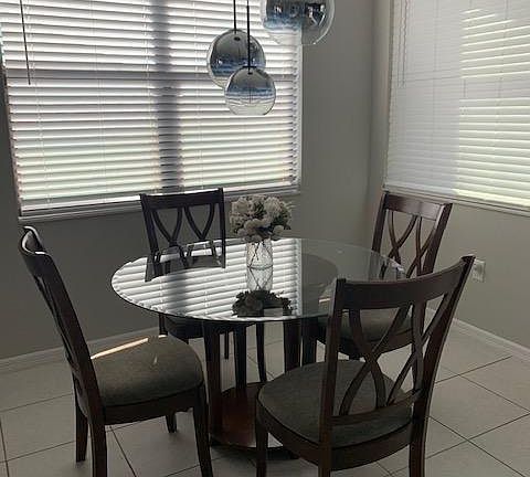 Dining room view