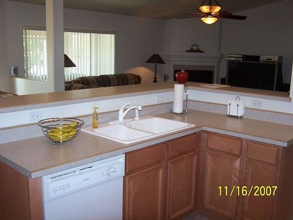 Ample cabinet & counter space