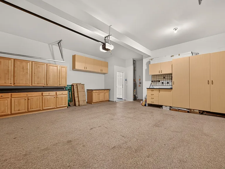 Lots of storage in garage