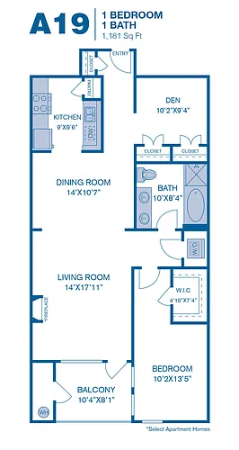 Floor plan A19