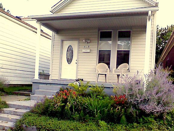 View of Front Porch and Flower Bed