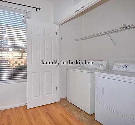 Washer/dryer included
