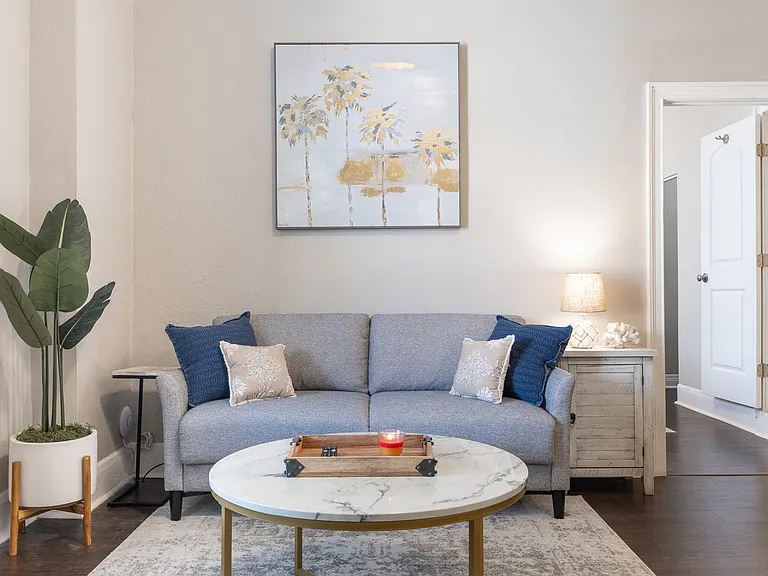 1BR Corporate Apartment Living Room