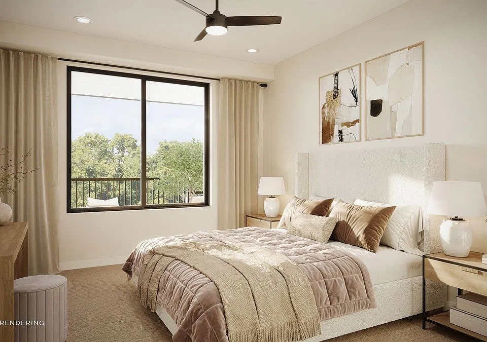 Serene, light-filled bedrooms offer an elevated retreat designed for slow mornings and effortless relaxation.