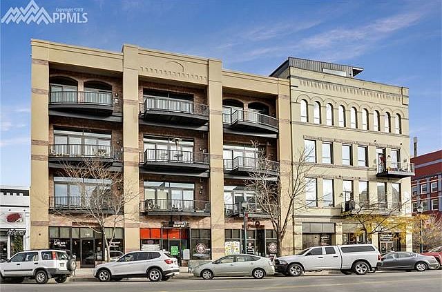 Tejon east side of street, unit is on 2nd floor above red panel and right (south) of the red panel