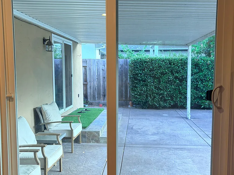 Patio view from family room