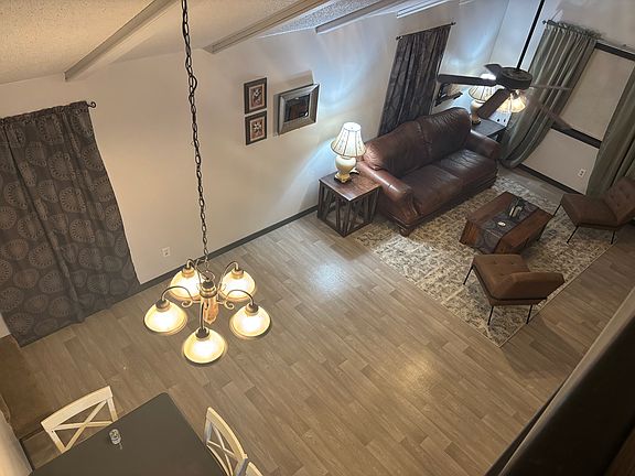 View from top of stairs