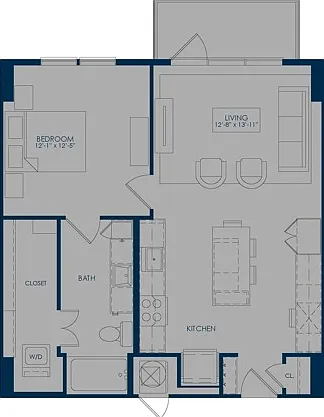 A7: 1bed 1bath A7: 1bed 1bath