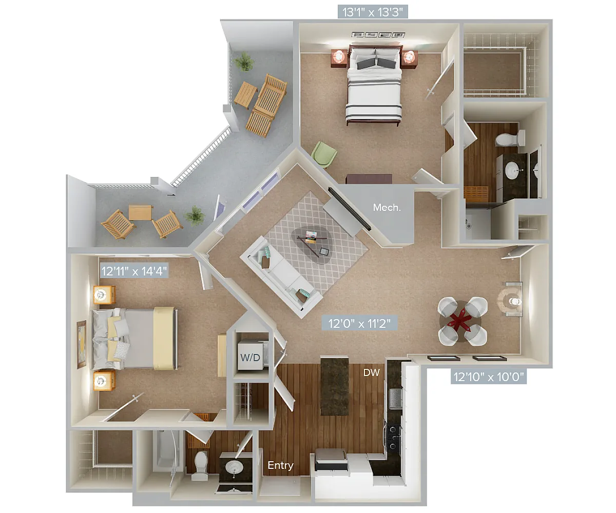 Floor plan B4-1-Var-1167
