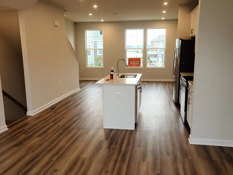 Open Space with Kitchen Island for entertaining