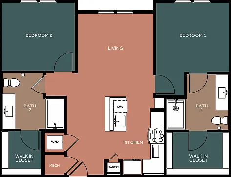 B1-A floor plan Prose Decker Lake