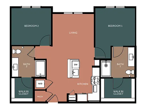 Floor plan B1-A