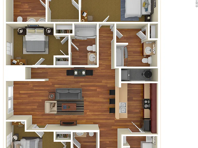 3 Bed 4 Bath