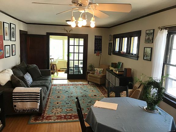 Living room towards sunroom