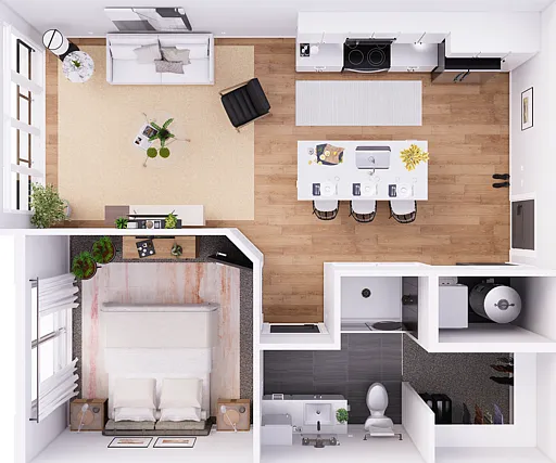 Corridor apartment with 646 square feet featuring Dual Sliding glass patio doors! Corridor apartment with 646 square feet featuring Dual Sliding glass patio doors!
