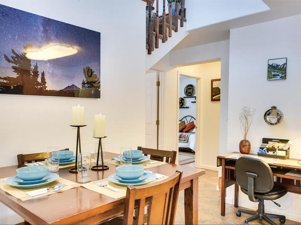 Office desk / Walk way to both bedrooms and bathroom

Decor/sheets/furniture will differ from photos but will have either equal or greater quality