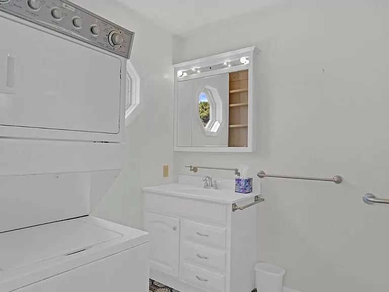Laundry and master bathroom