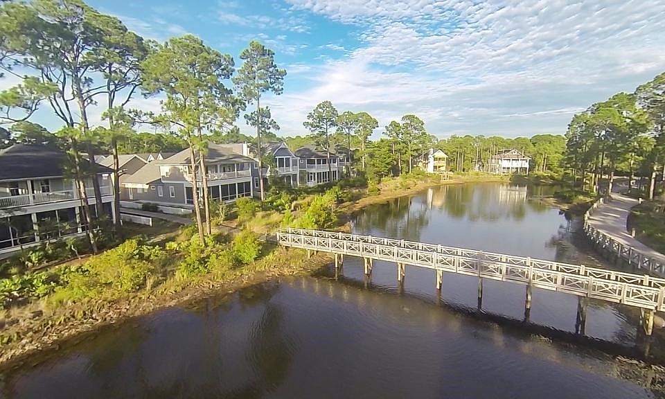 pond and walking trails
