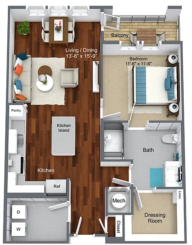 Floor plan Asbury Accessible