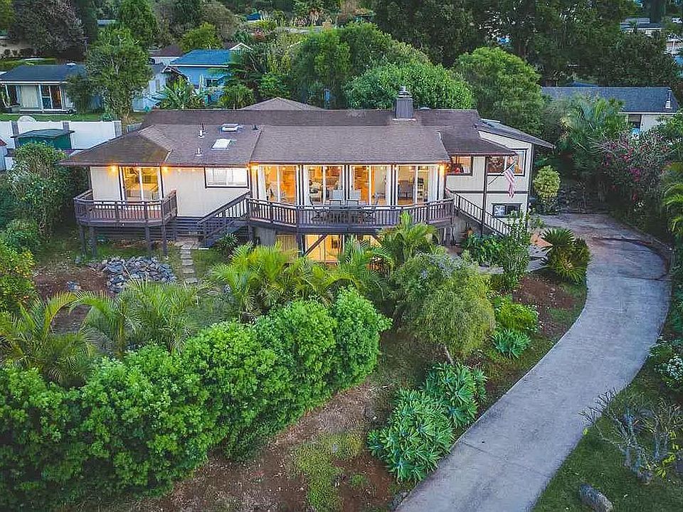 Overhead view of the house