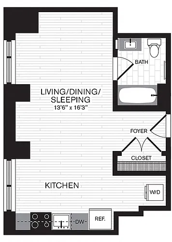 Floor plan Studio