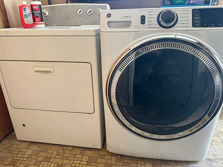 Included washer and dryer on site. (Washer includes laundry detergent)