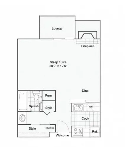 Floor plan Placer