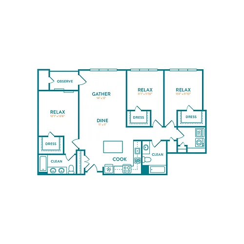 Floor plan Wharton