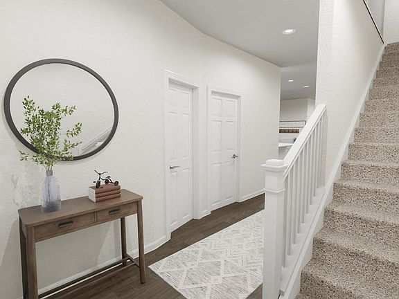 A beautiful foyer welcomes you into your new bungalow home. Artists rendering of the Capri