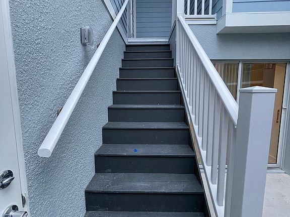 Stairs to apartment.