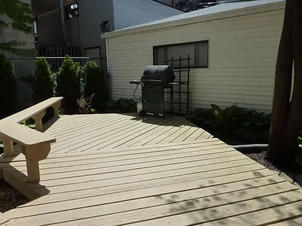back yard deck