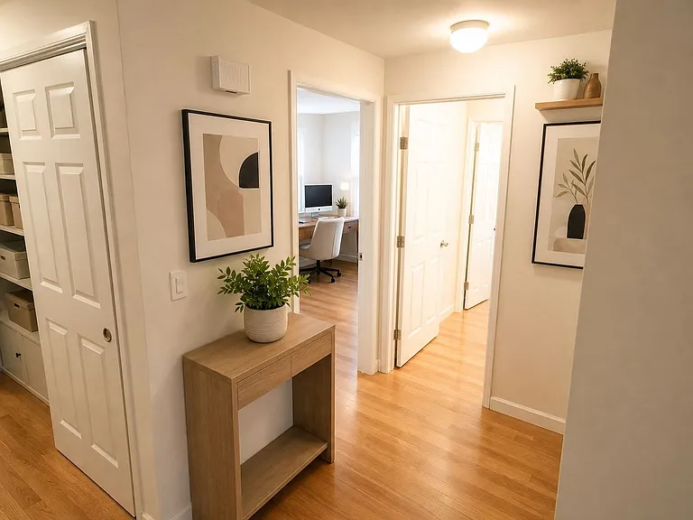 Hallway leading to bedrooms