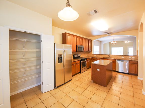 Kitchen with food pantry