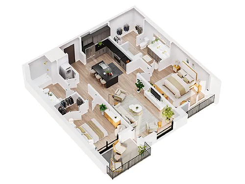 Floor plan Luna Penthouse