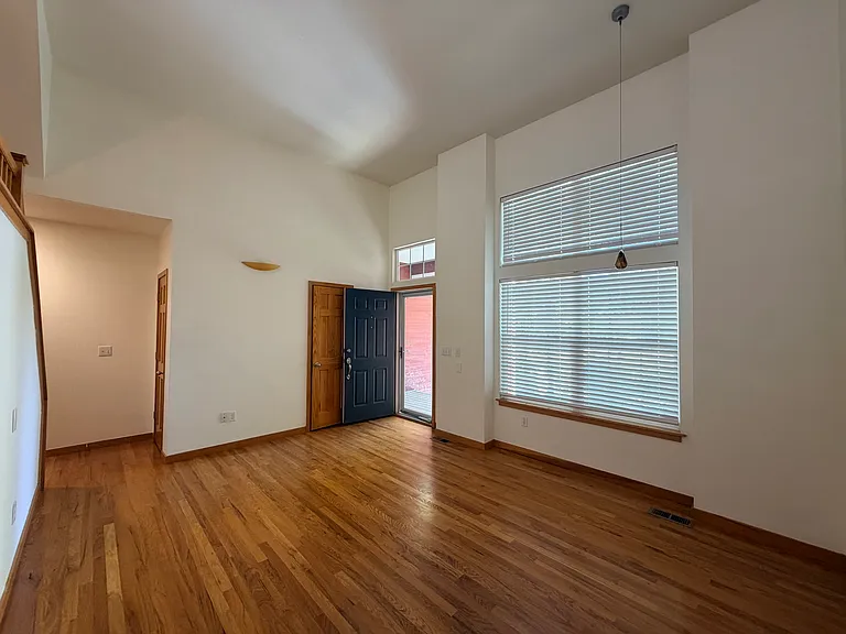 Living room view towards front door