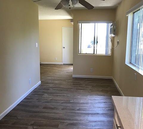 View from kitchen to dining area