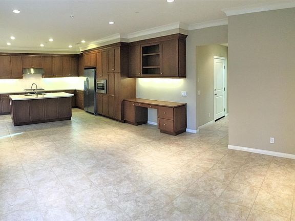 Living room with an open kitchen