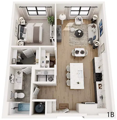 Floor plan 1B