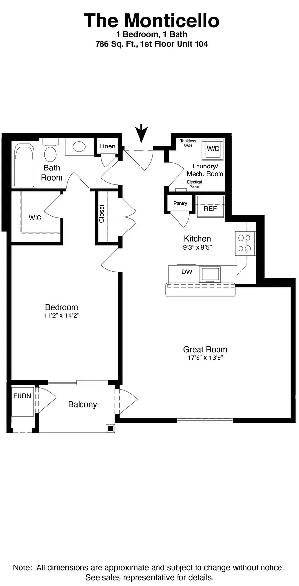 Floor plan Monticello